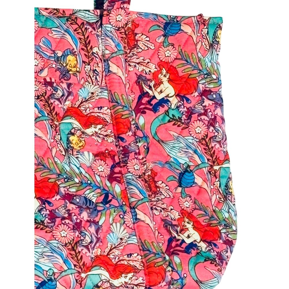 Vera Bradley Ariel’s Pink Lagoon Small Vera Tote Purse Bag Little Mermaid EXACT - Picture 2 of 16